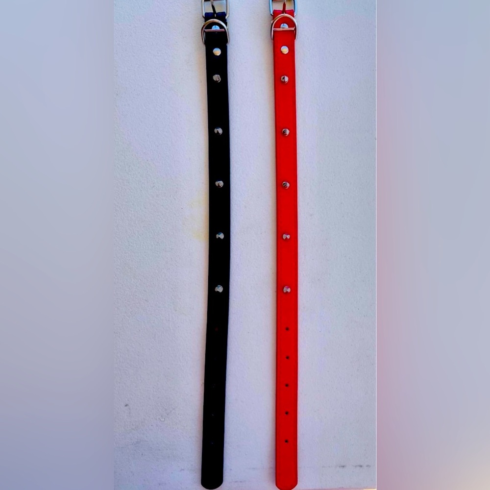 ($8) New Pair of 17 inch dog collars with spike decor